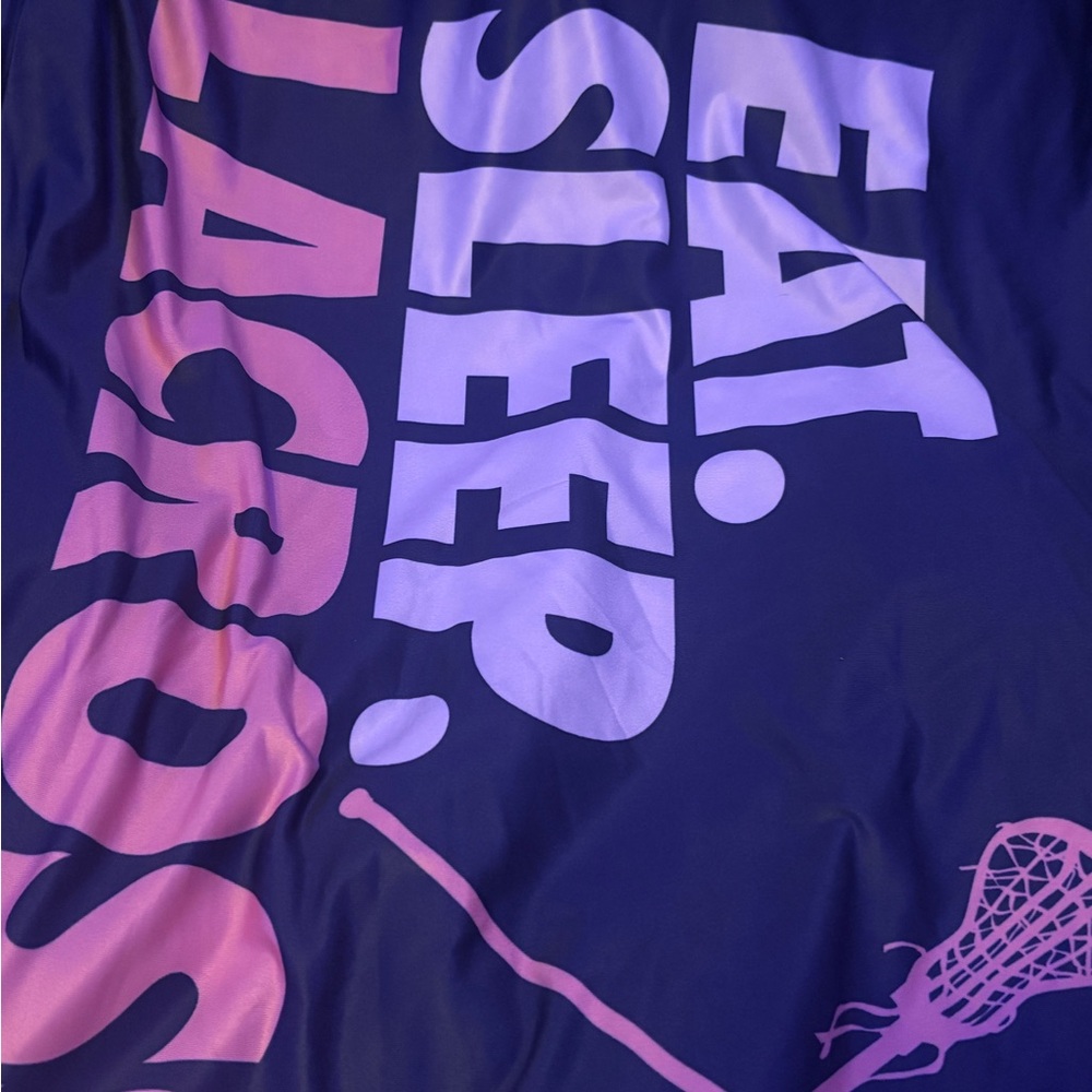 Lacrosse Themed Pillowcase - Purple and Pink